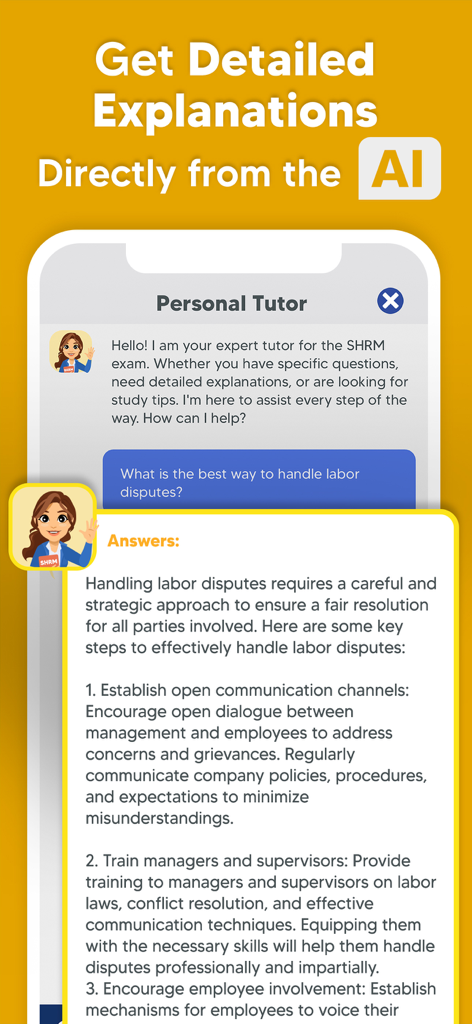 SHRM Exam Prep: HR Test 2024 - SHRM試験問題の詳細な説明を提供するAIパーソナルチューター