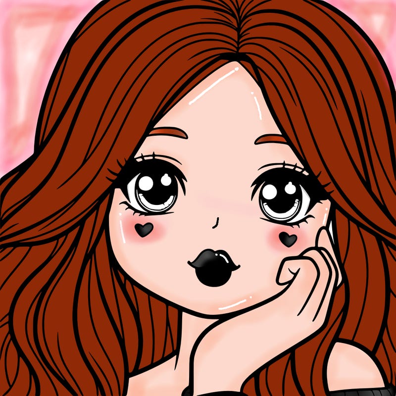 a cute teenage girl with lips