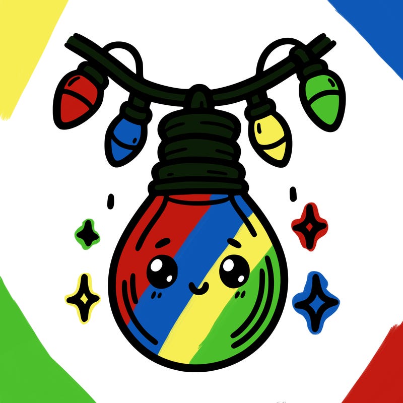 small bulb of a garland