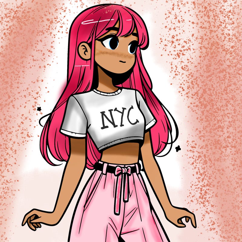 girl in a cute crop top