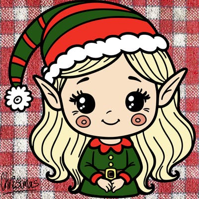 christmas elf girl