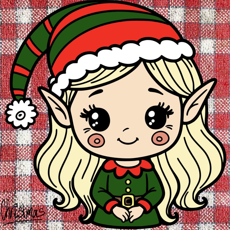 christmas elf girl