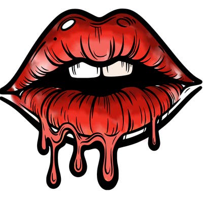 lips that look realistic and drip