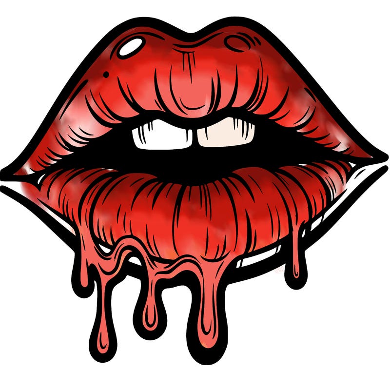 lips that look realistic and drip