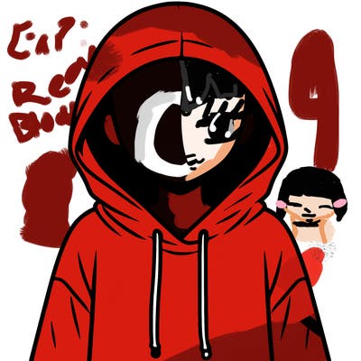 faceless girl in hoodie