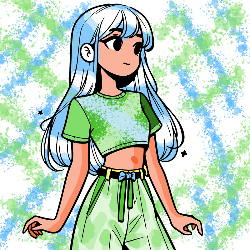 girl in a cute crop top