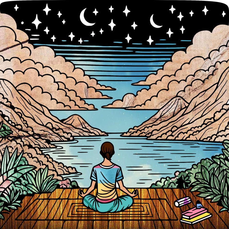 yoga with a pretty view