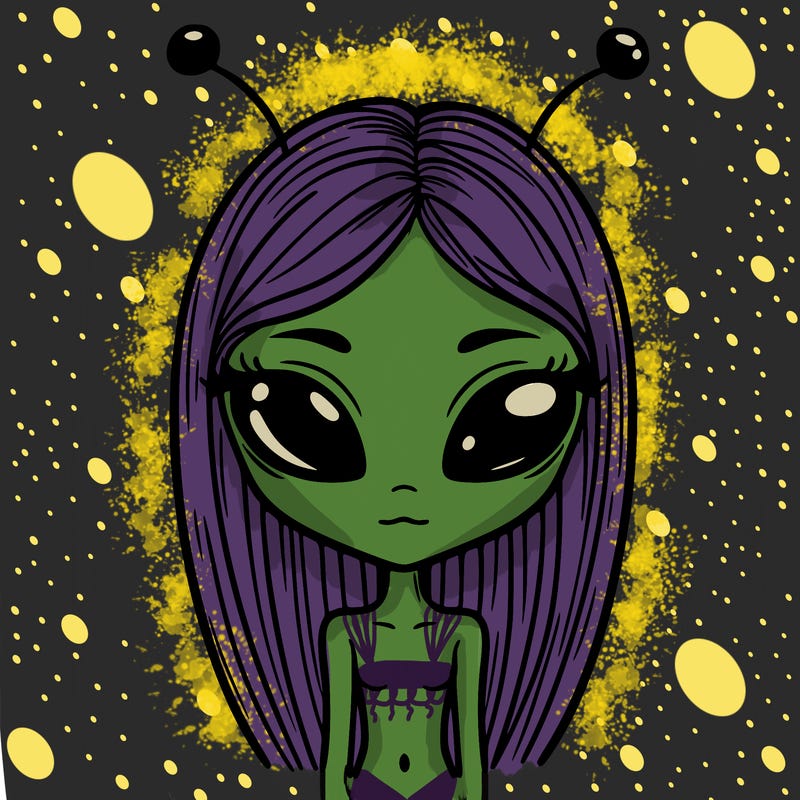 alien girl that looks almost human