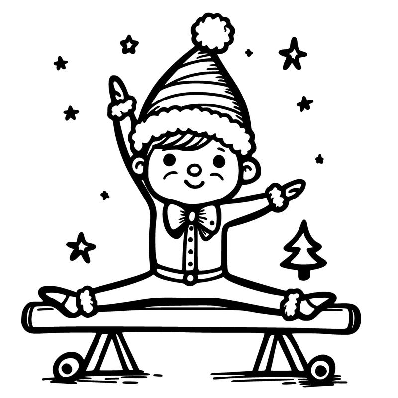 christmas gymnast