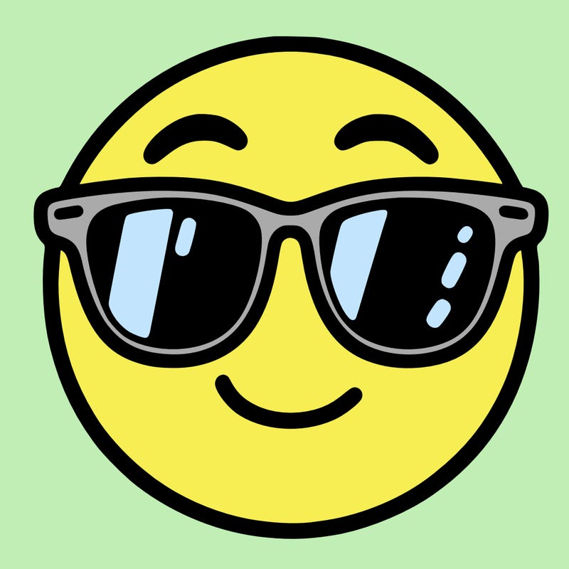emoji with sunglasses