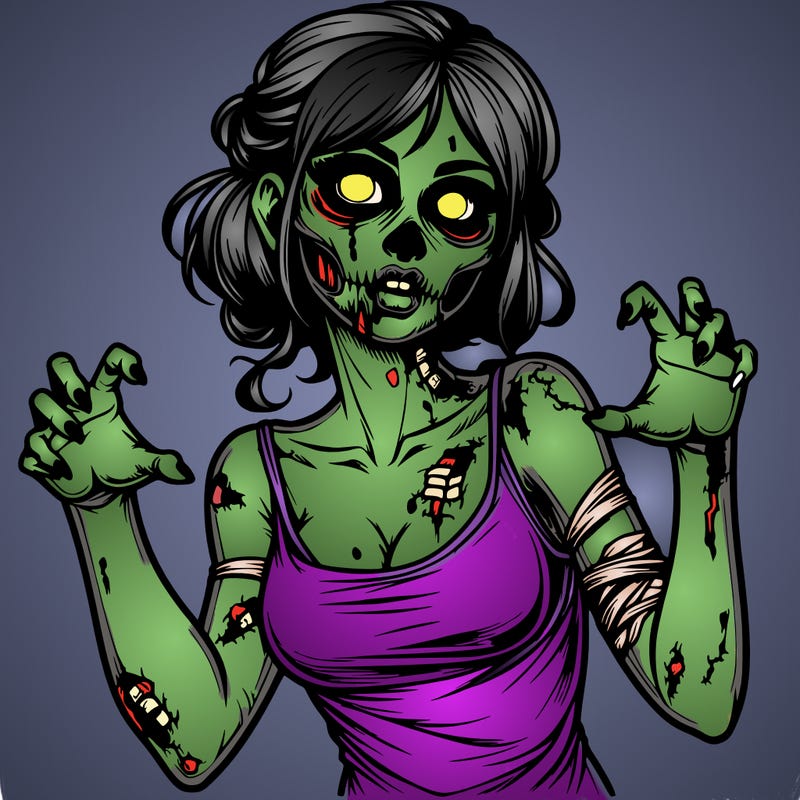 realistic zombie girl