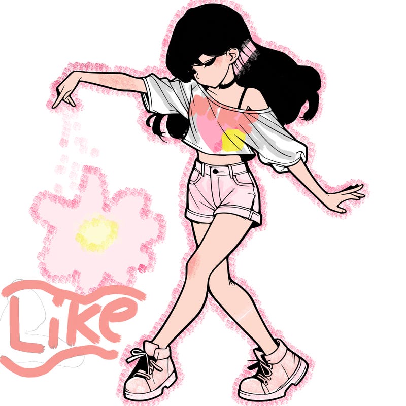 realistic girl danceing
