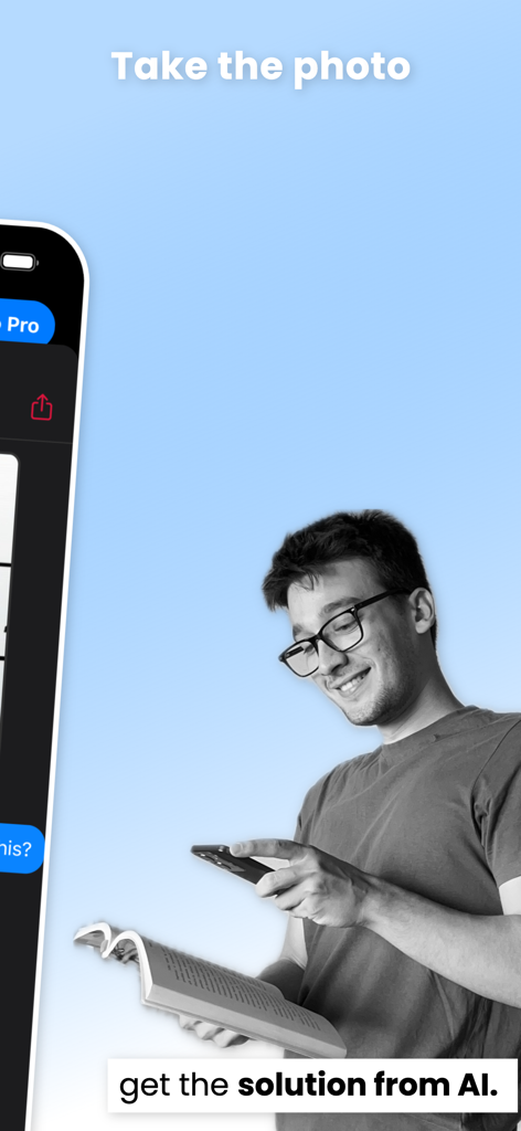 Unriddle Ai : Math Helper - Ein Student macht ein Foto eines Mathe-Lehrbuchs, um KI-gestützte Lösungen zu erhalten.