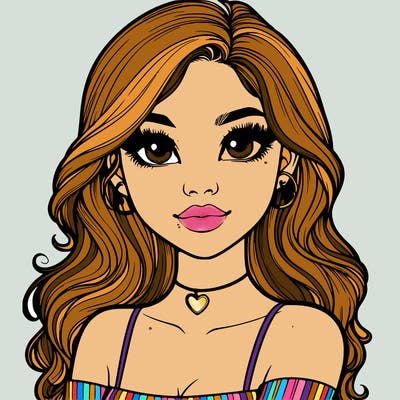 realistic pretty girl