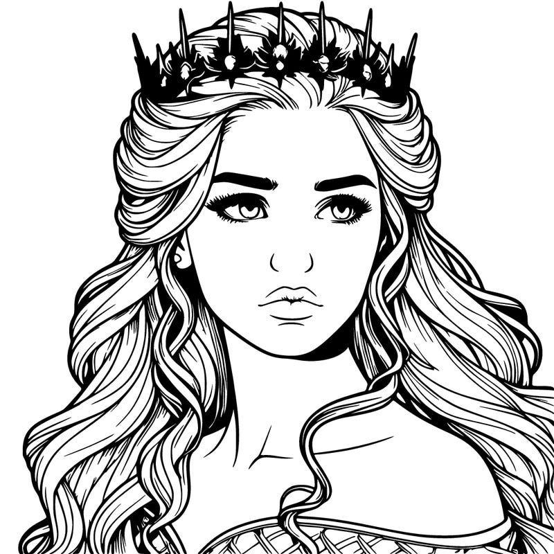 realistic queen of ice and fire