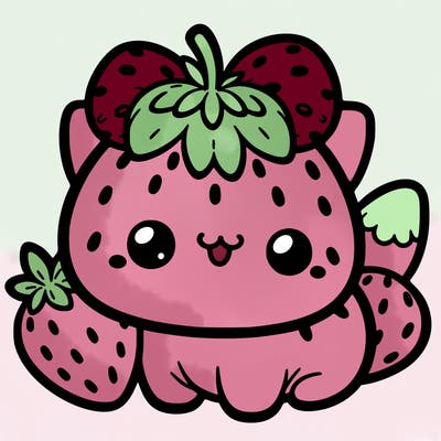strawberry cat