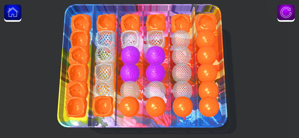 Fidget Slime Kit! Sensory Play - Colorful virtual pop it toy with textured bubbles for sensory play