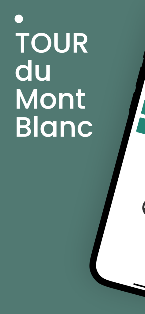 TMBmap - Tour du Mont Blanc trekking map app introduction screen