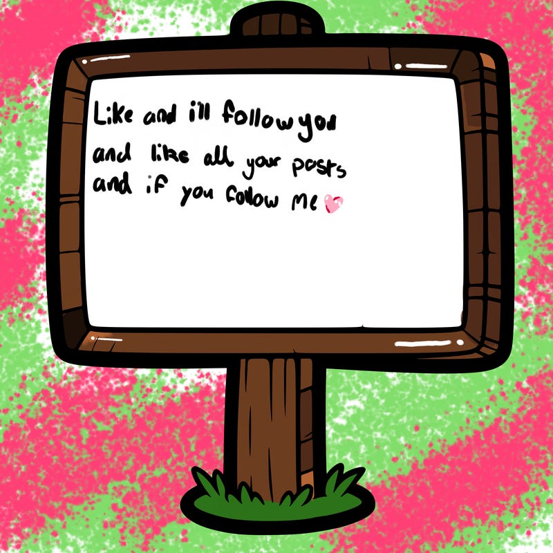 a blank sign